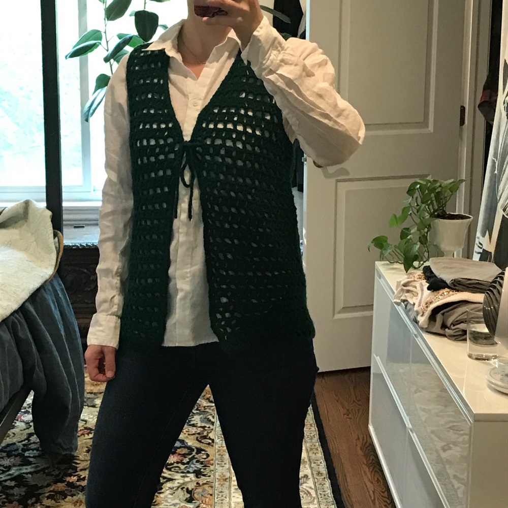 Vintage crocheted vest - 1960s